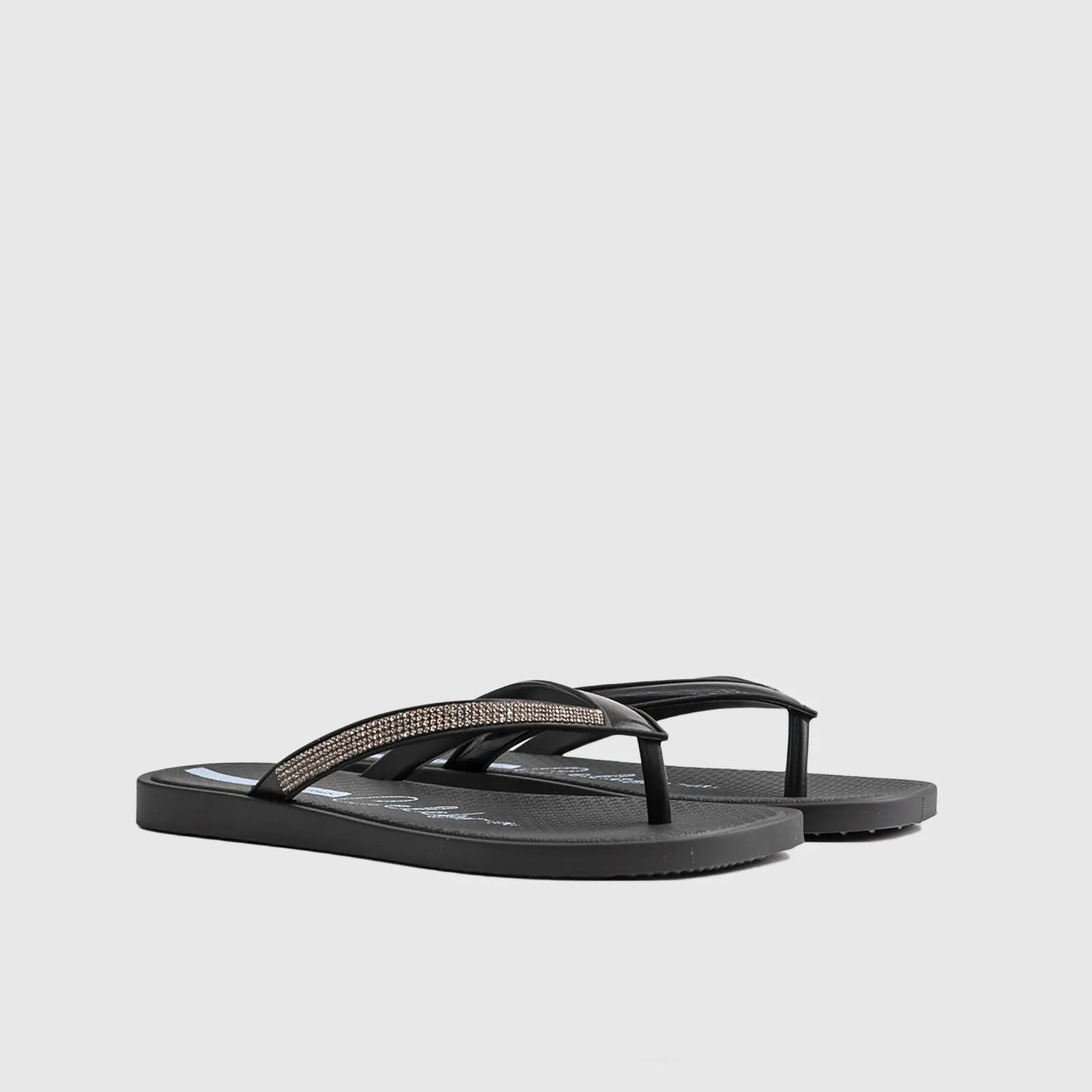 Ipanema Celebra Thong Black Metallic 27094 Sandals | familyshoecentre
