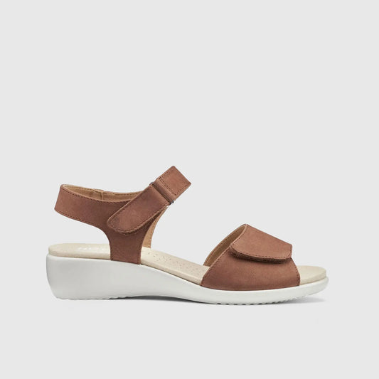 Iyla Comfort Leather Sandal Brown Sandals | familyshoecentre