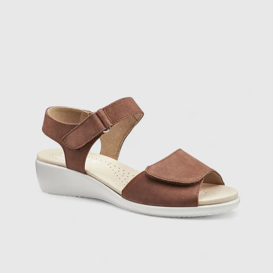 Iyla Comfort Leather Sandal Brown Sandals | familyshoecentre