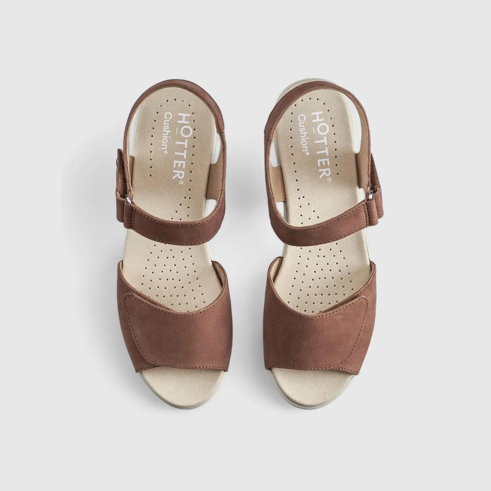 Iyla Comfort Leather Sandal Brown Sandals | familyshoecentre