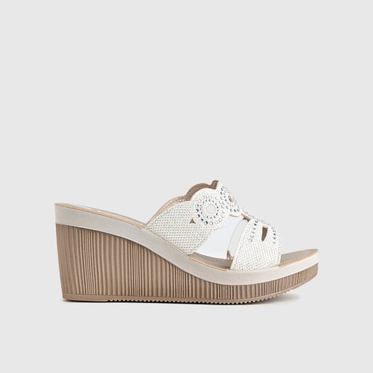 Ladies Comfort Sandals AS028 White Sandals | familyshoecentre