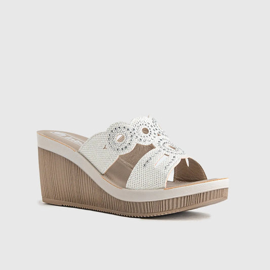Ladies Comfort Sandals AS028 White Sandals | familyshoecentre