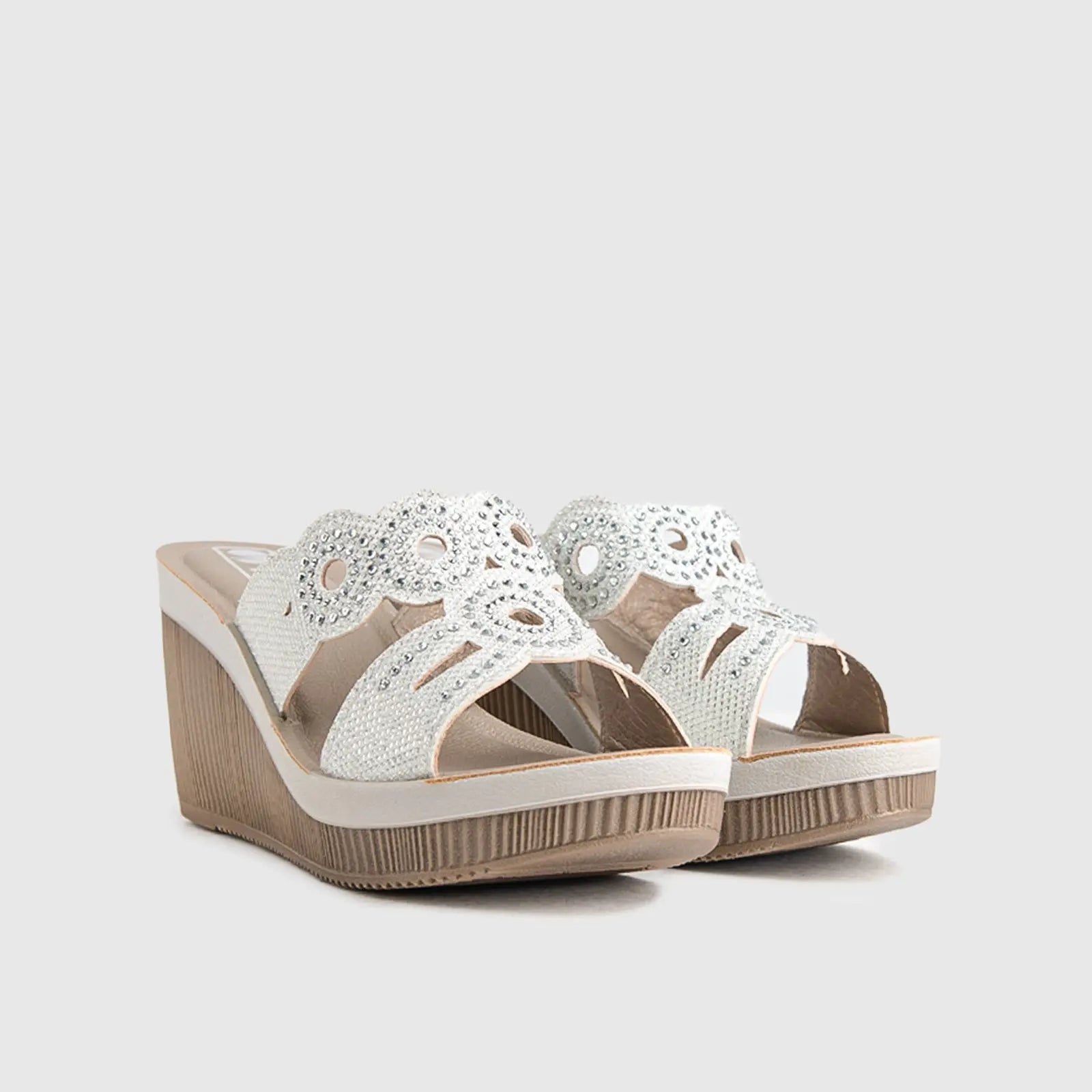 Ladies Comfort Sandals AS028 White Sandals | familyshoecentre