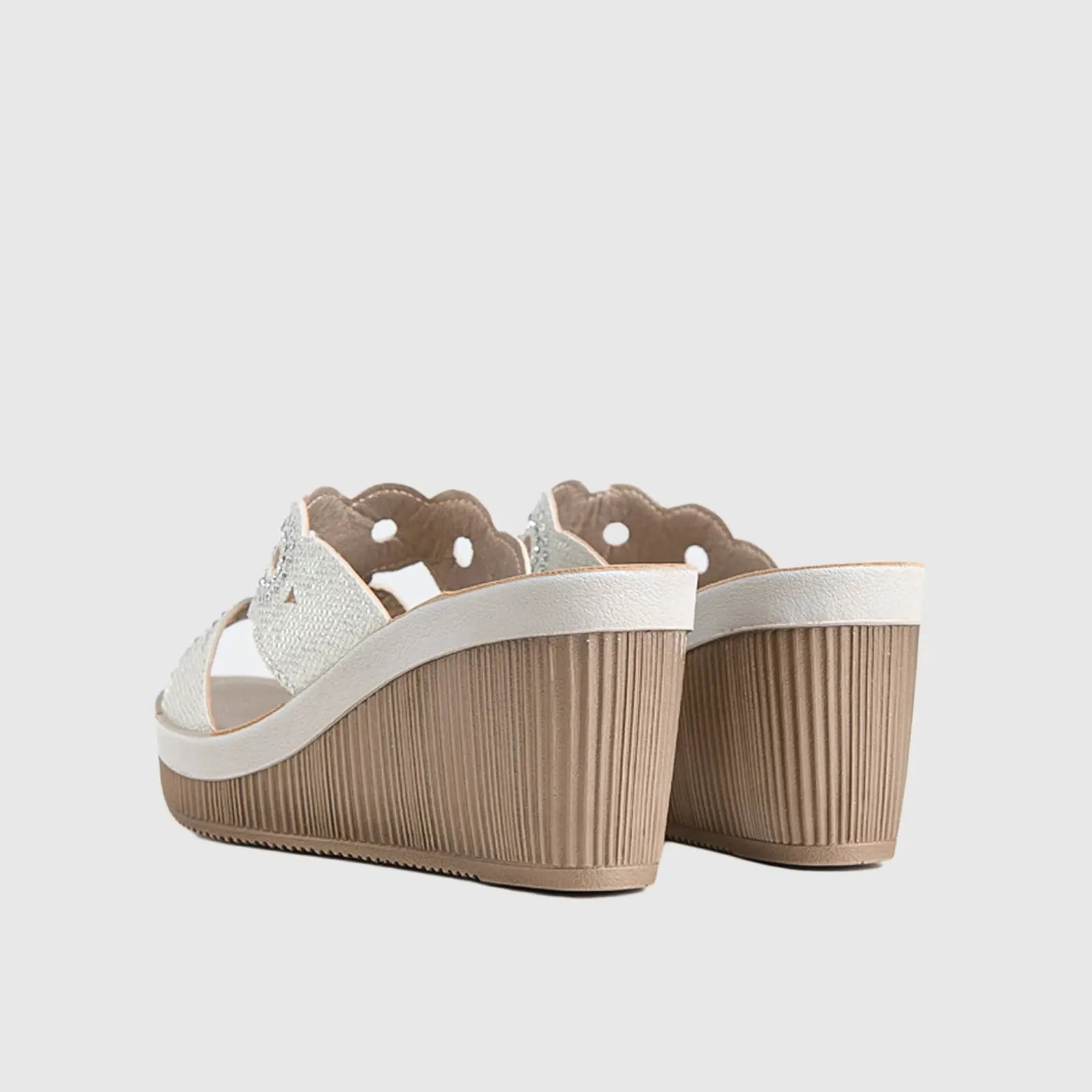 Ladies Comfort Sandals AS028 White Sandals | familyshoecentre
