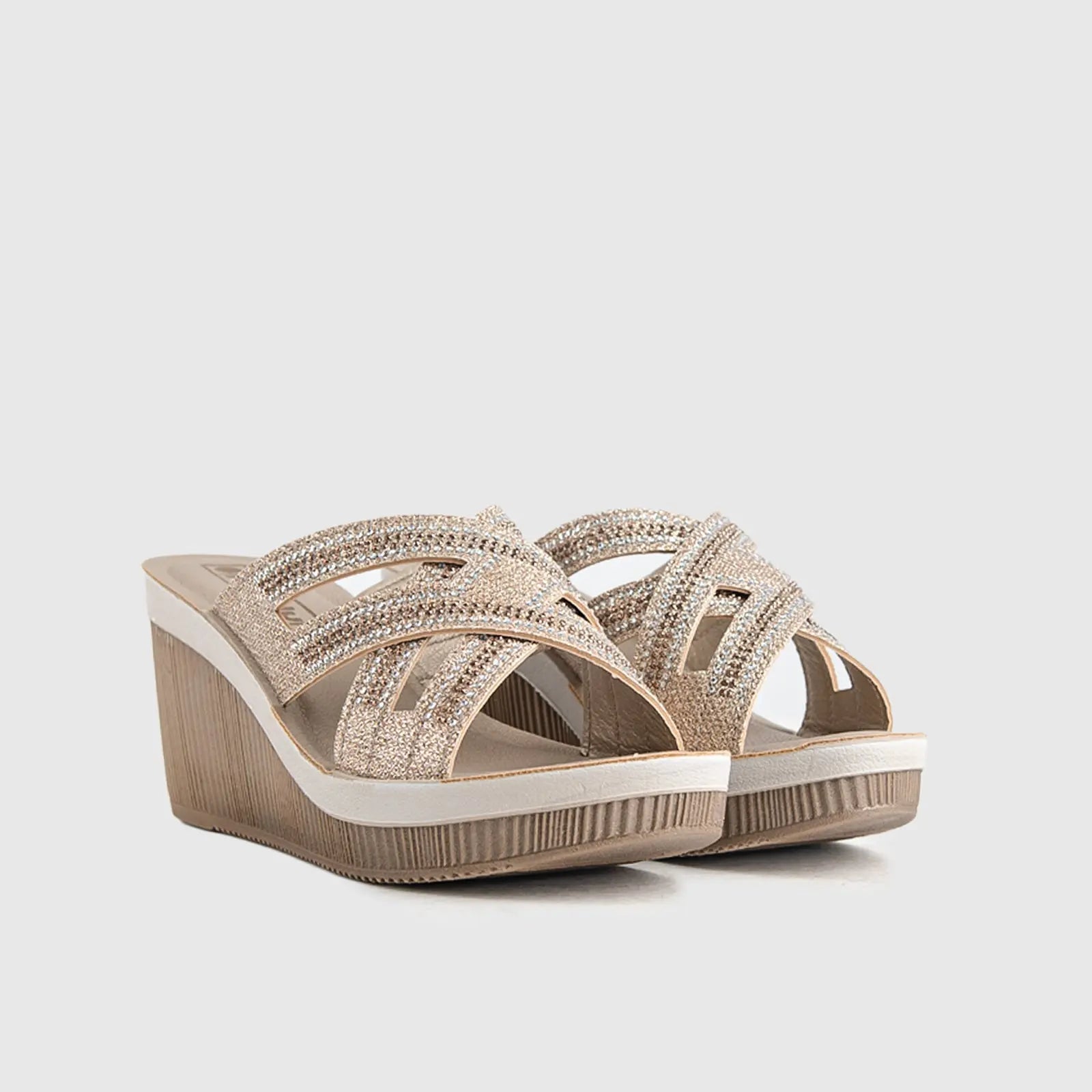Ladies Comfort Sandals AS029 Pewter Sandals | familyshoecentre