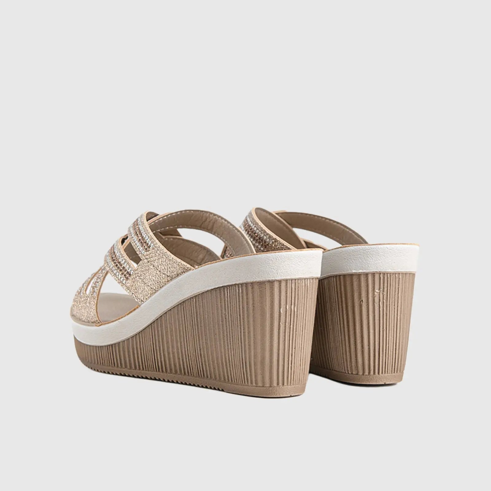 Ladies Comfort Sandals AS029 Pewter Sandals | familyshoecentre