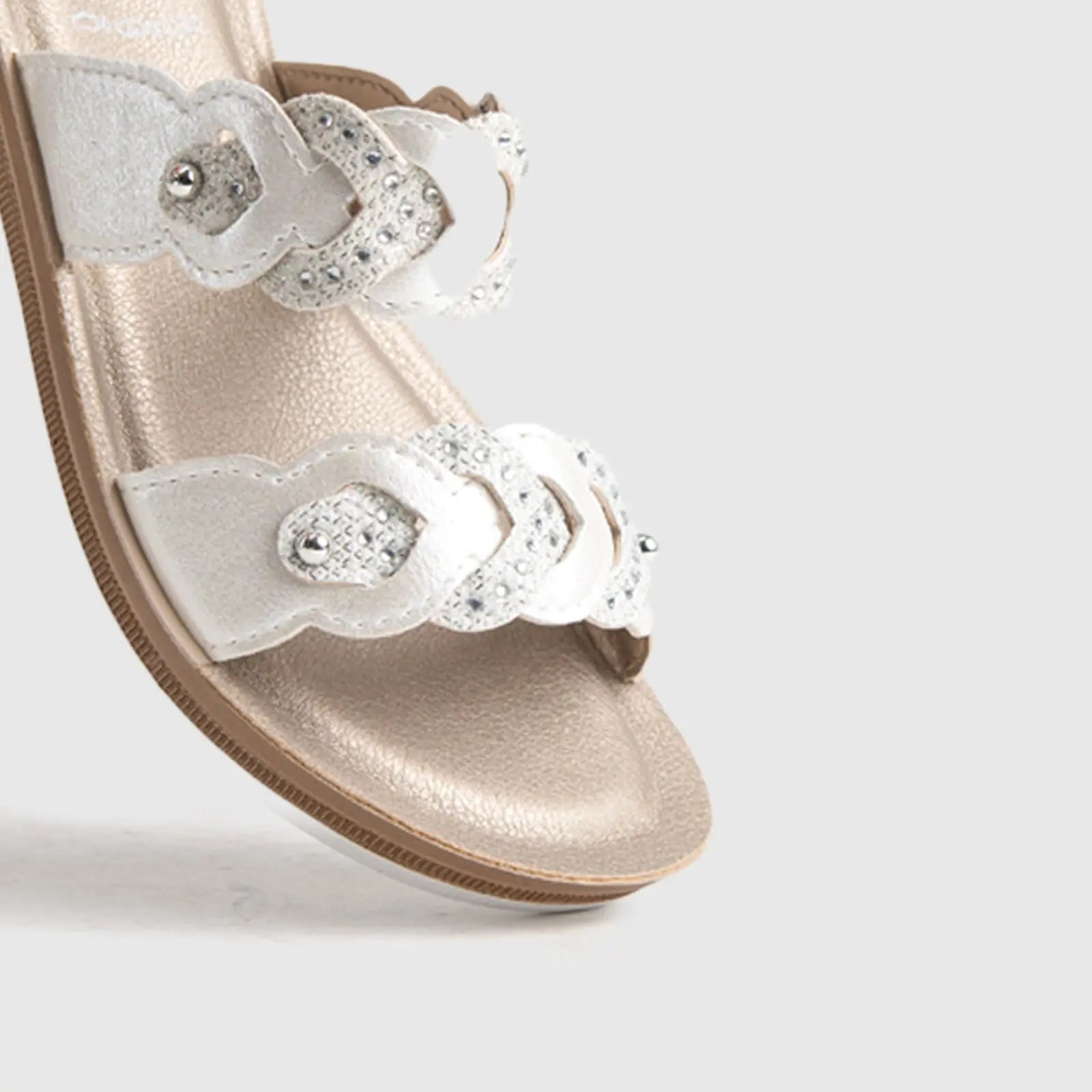 Ladies Comfort Sandals BA038 White Sandals | familyshoecentre