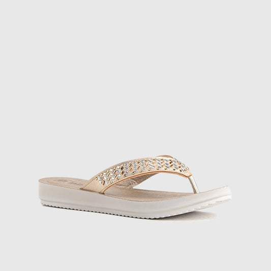 Ladies Comfort Sandals BM055 Beige Sandals | familyshoecentre