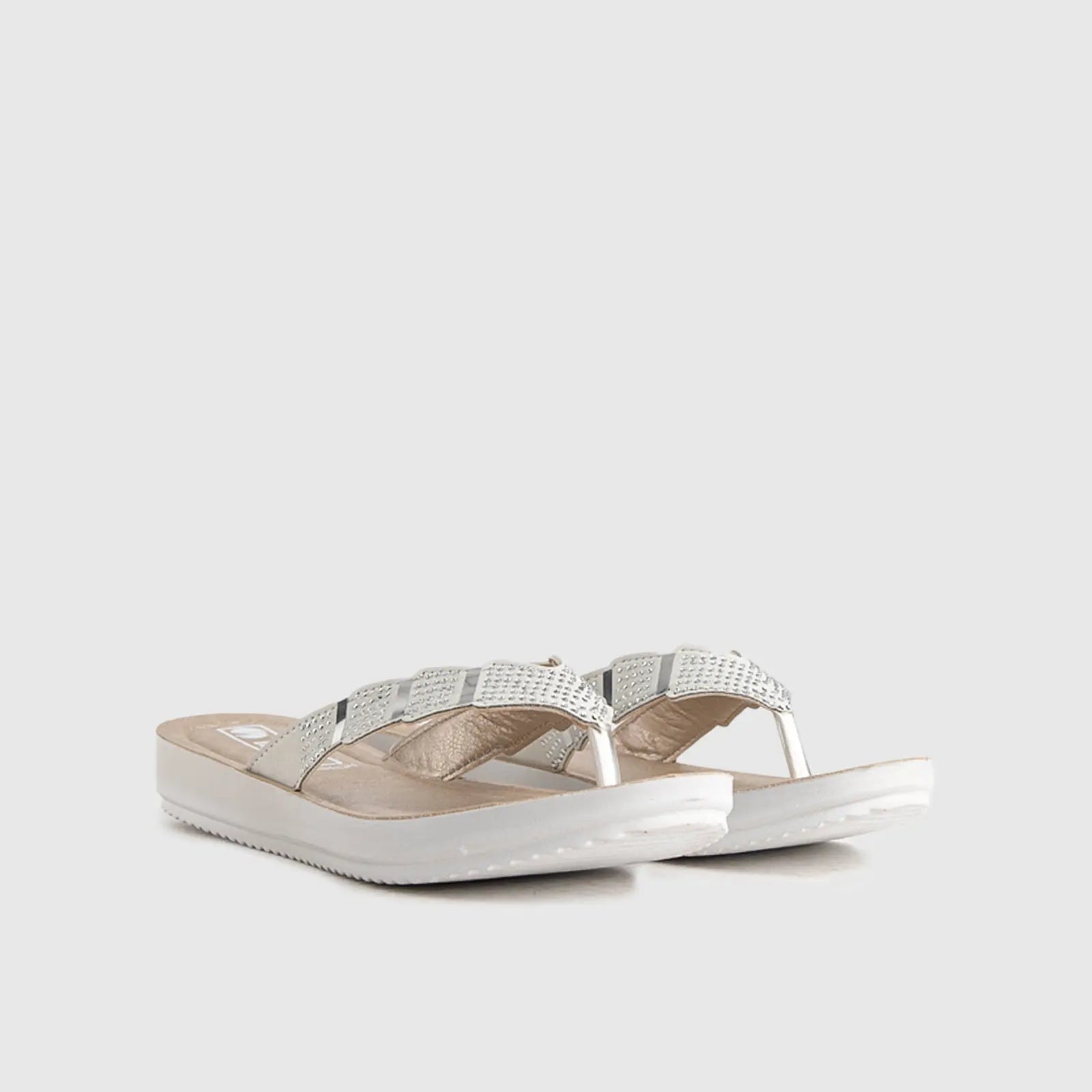 Ladies Comfort Sandals BM056 Beige Sandals | familyshoecentre