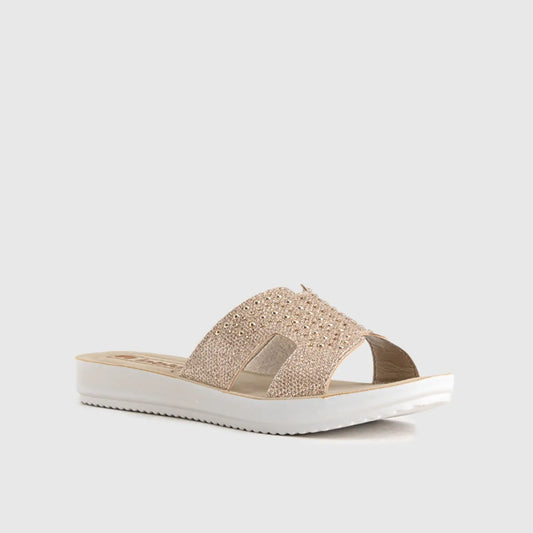 Ladies Comfort Sandals BM057 Pewter Sandals | familyshoecentre