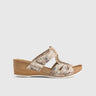 Ladies Comfort Sandals EP020 Beige Sandals | familyshoecentre