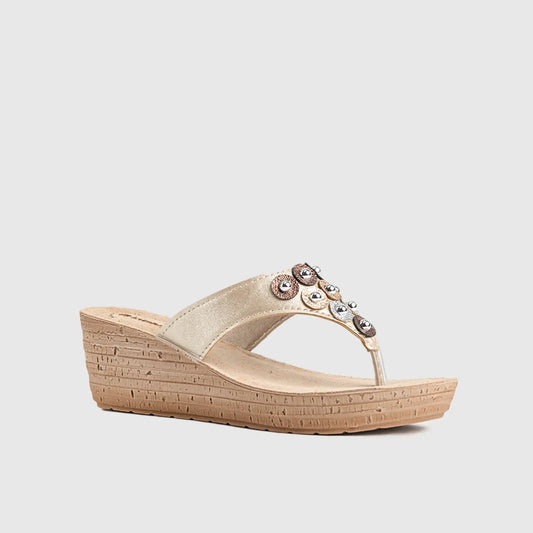 Ladies Comfort Sandals GM038 Pewter Sandals | familyshoecentre