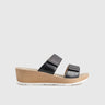 Ladies Comfort Sandals RN012 Pewter Sandals | familyshoecentre