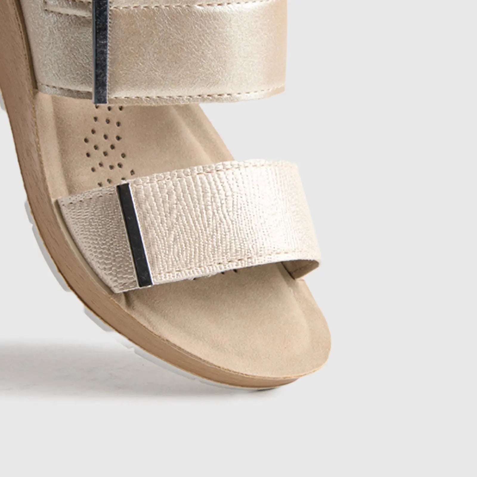 Ladies Comfort Sandals RN013 Grey Sandals | familyshoecentre