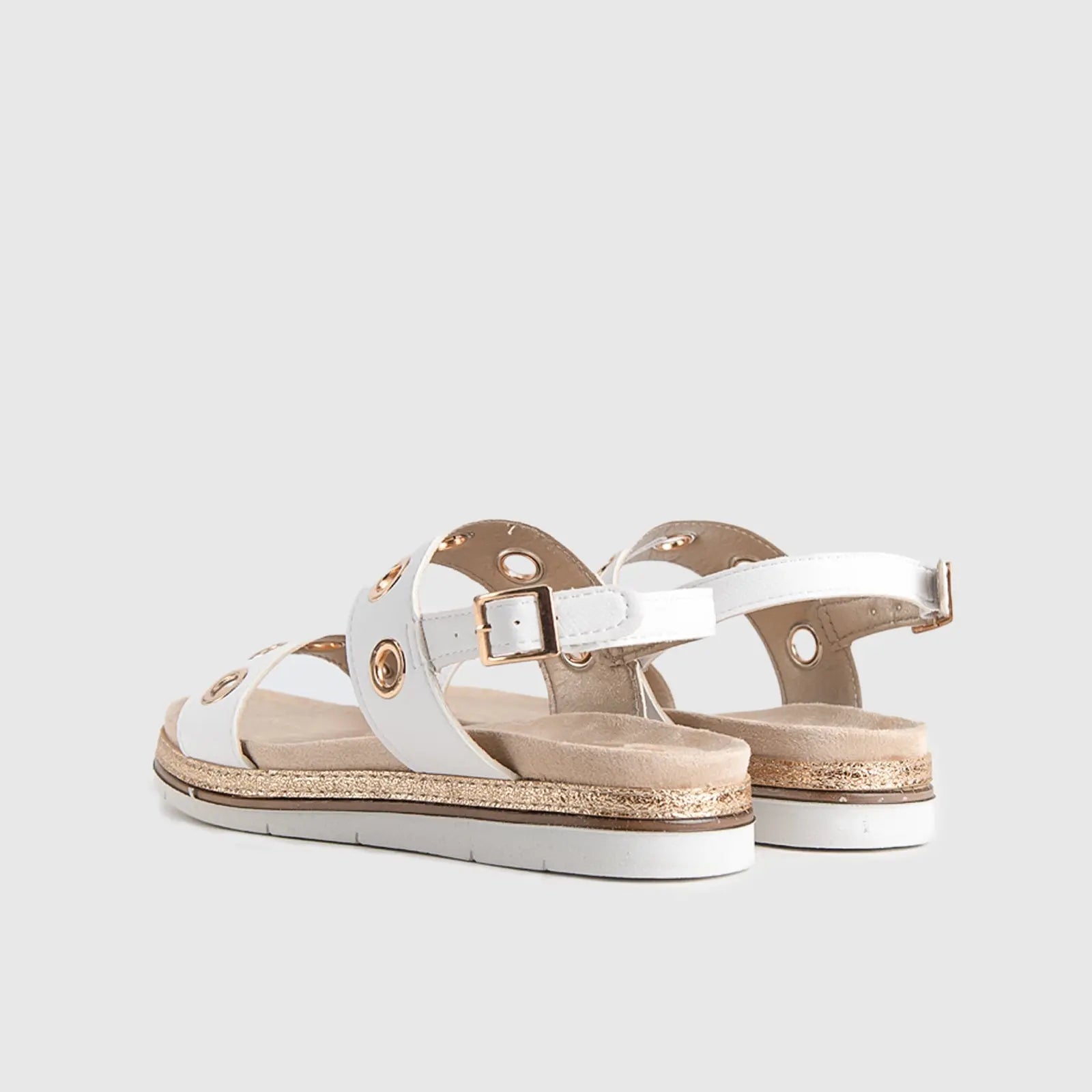 Ladies Comfort Sandals SA035 White Sandals | familyshoecentre