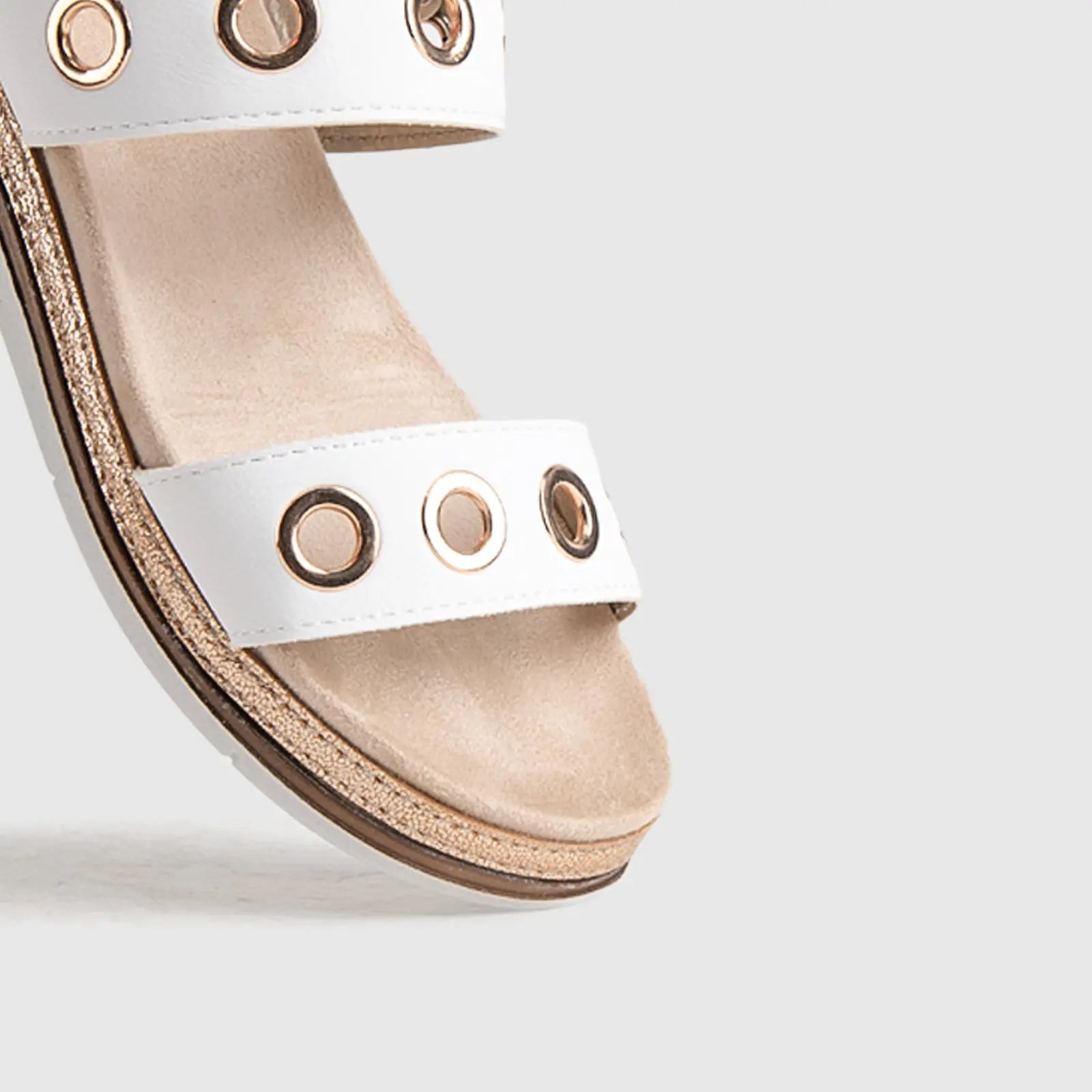 Ladies Comfort Sandals SA035 White Sandals | familyshoecentre