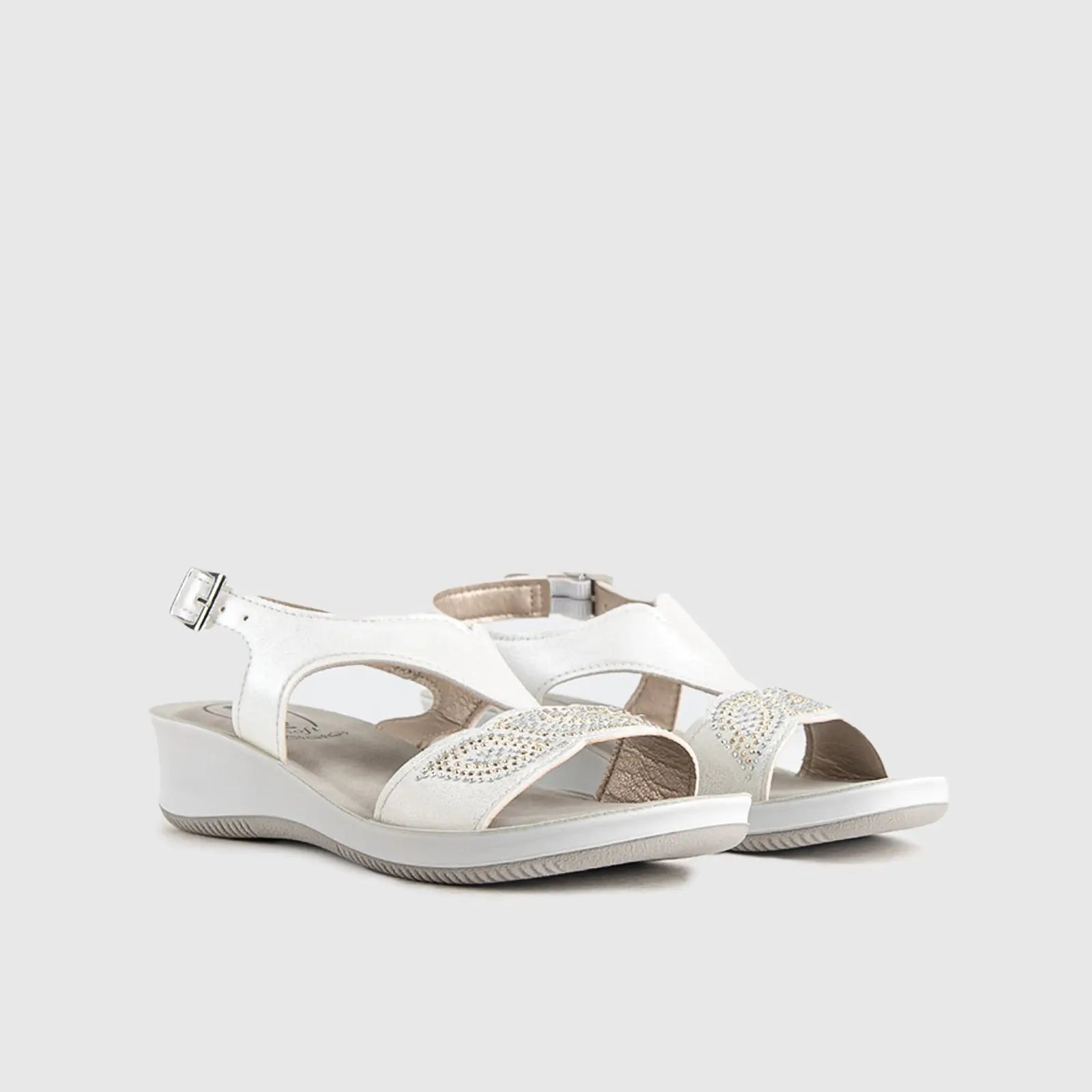 Ladies Comfort Sandals SE005 White Sandals | familyshoecentre