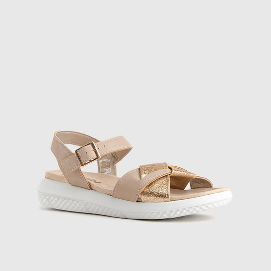 Ladies Comfort Sandals TT013 Beige Sandals | familyshoecentre