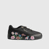 Ladies Sneaker Black Floral 10577 Sneakers | familyshoecentre