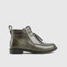 Leather Ankle Boots Green HA019 Boots | familyshoecentre