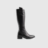 Leather Boots Black 11099 Boots | familyshoecentre