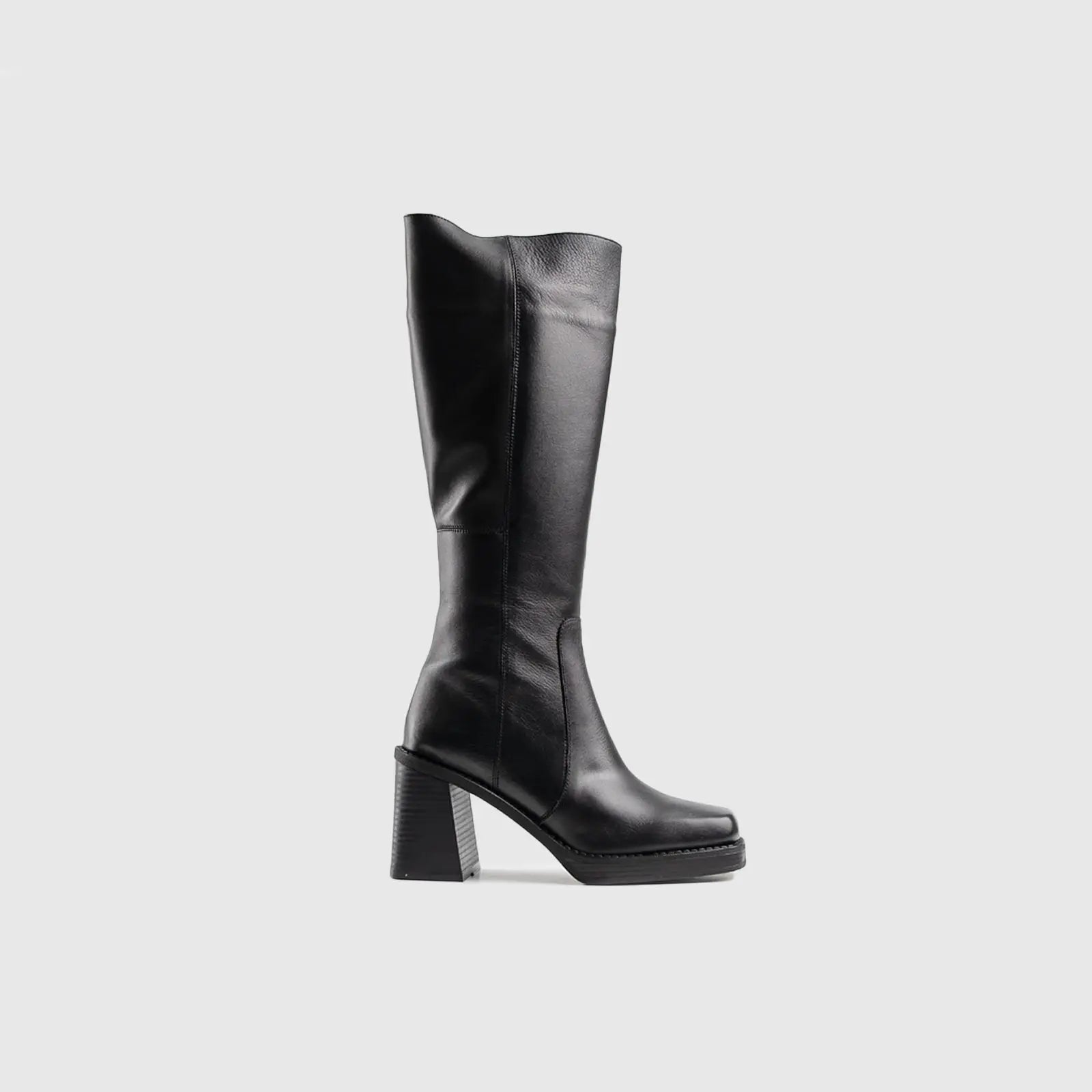 Leather Boots Black 11528 Boots | familyshoecentre