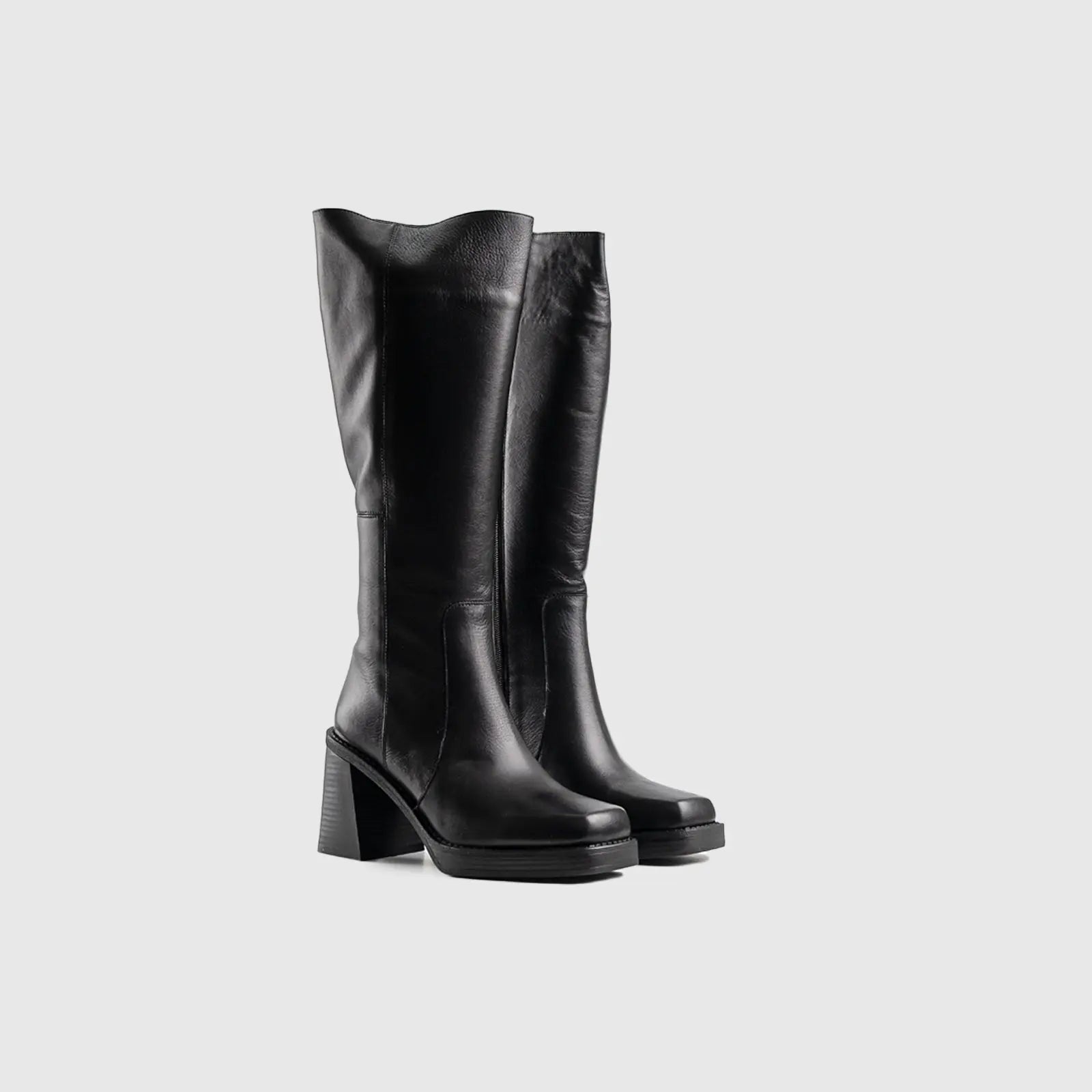 Leather Boots Black 11528 Boots | familyshoecentre