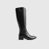 Leather Boots Black 9713 Boots | familyshoecentre