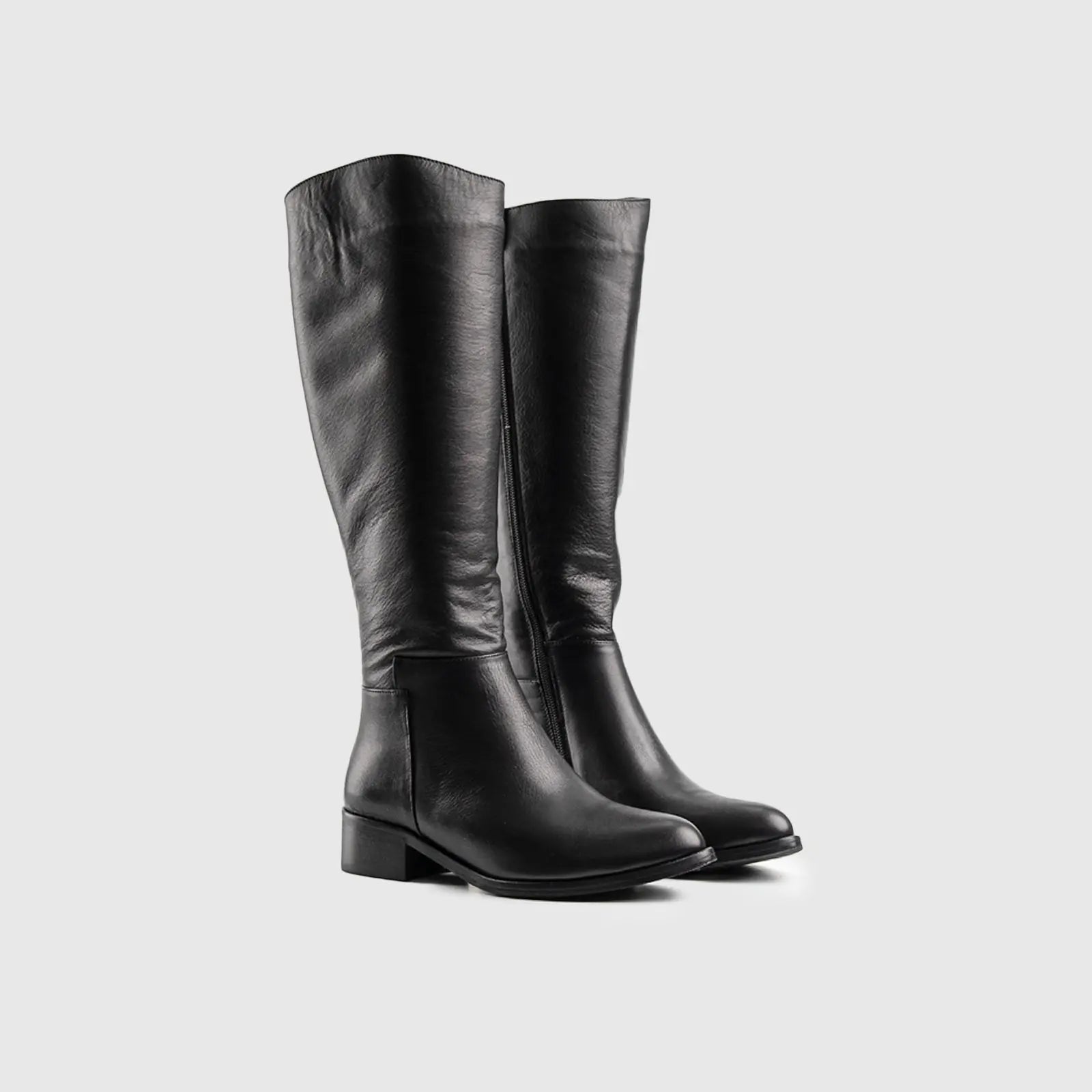 Leather Boots Black 9713 Boots | familyshoecentre