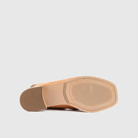 Leather Comfort Block Heel Sandal Brown 8841 Sandals | familyshoecentre