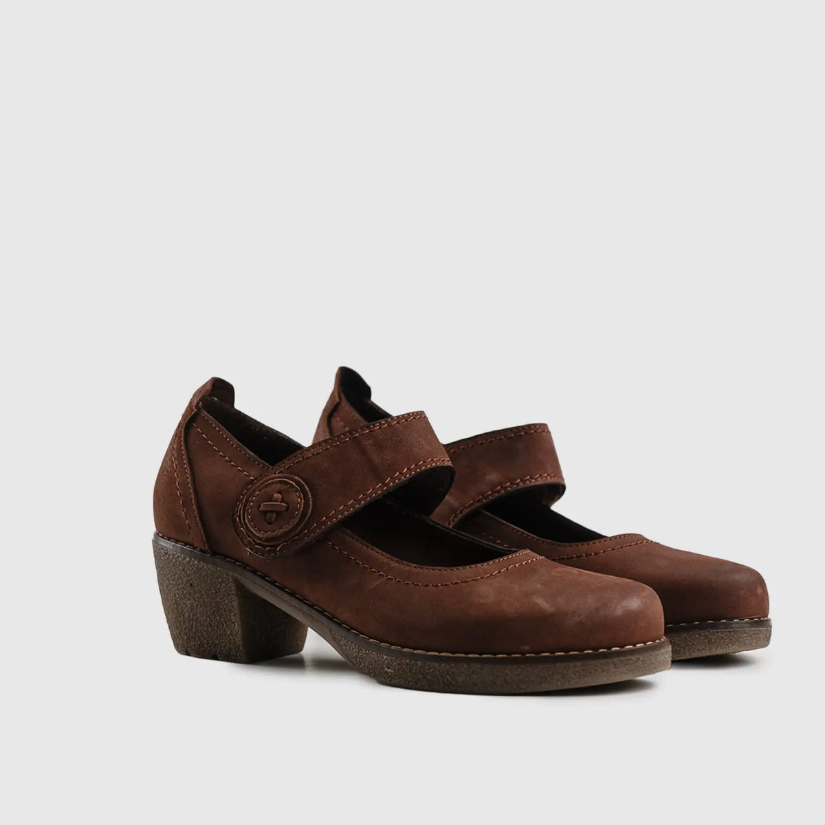 Leather Court Shoes 11541 Heels | familyshoecentre