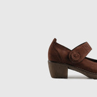 Leather Court Shoes 11541 Heels | familyshoecentre