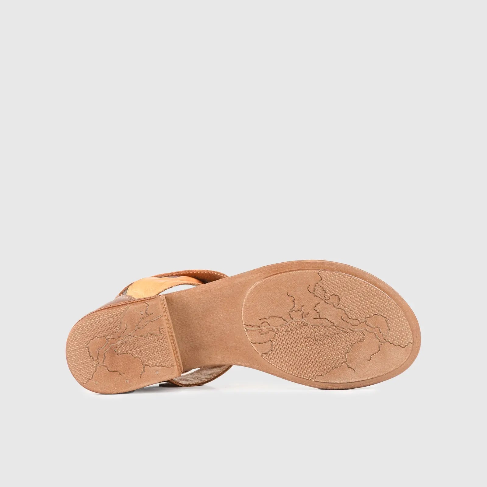 Leather Flat Comfort Sandals Beige 8548 Sandals | familyshoecentre