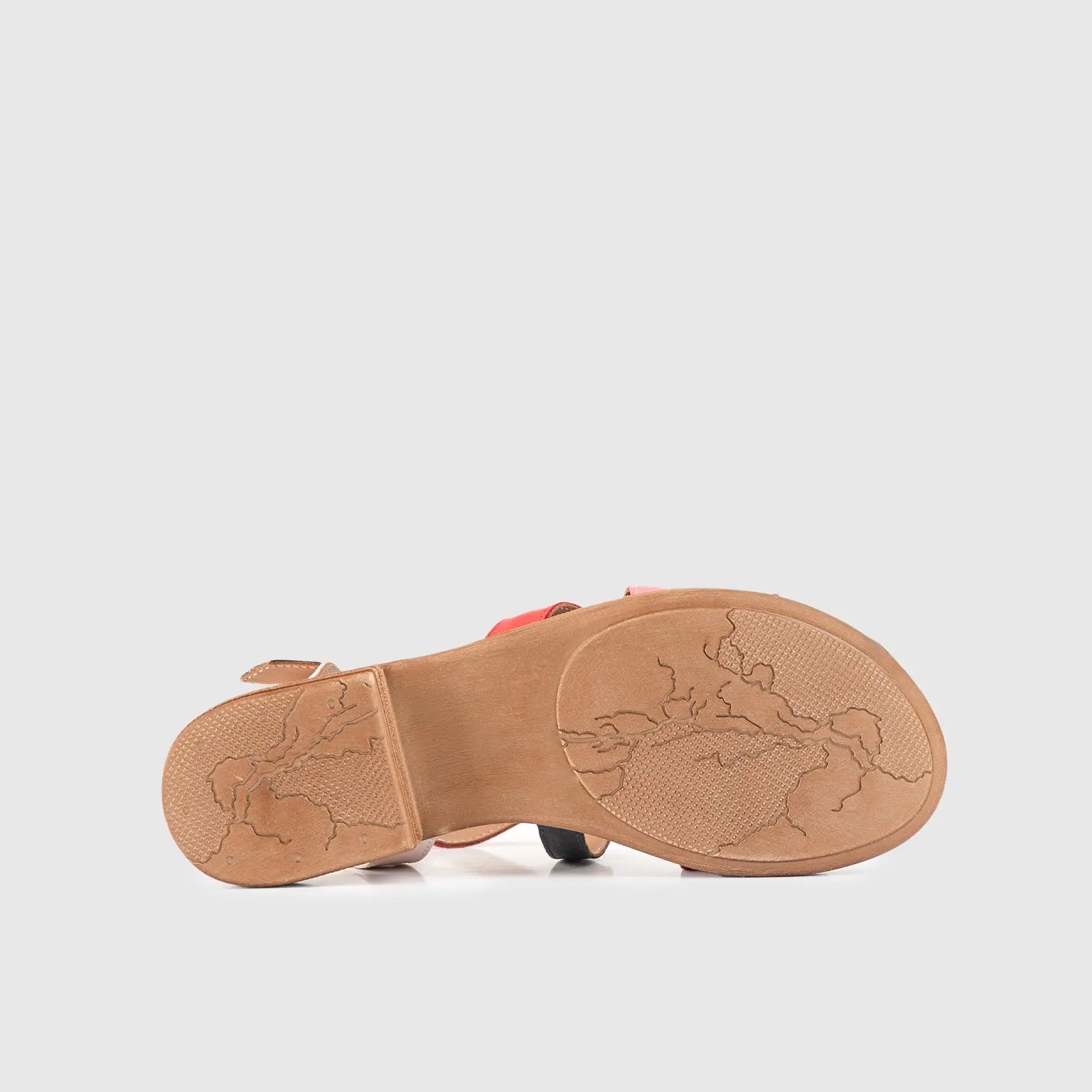 Leather Flat Comfort Sandals Multi 7029 Sandals | familyshoecentre
