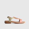 Leather Flat Comfort Sandals Multi 8626 Sandals | familyshoecentre