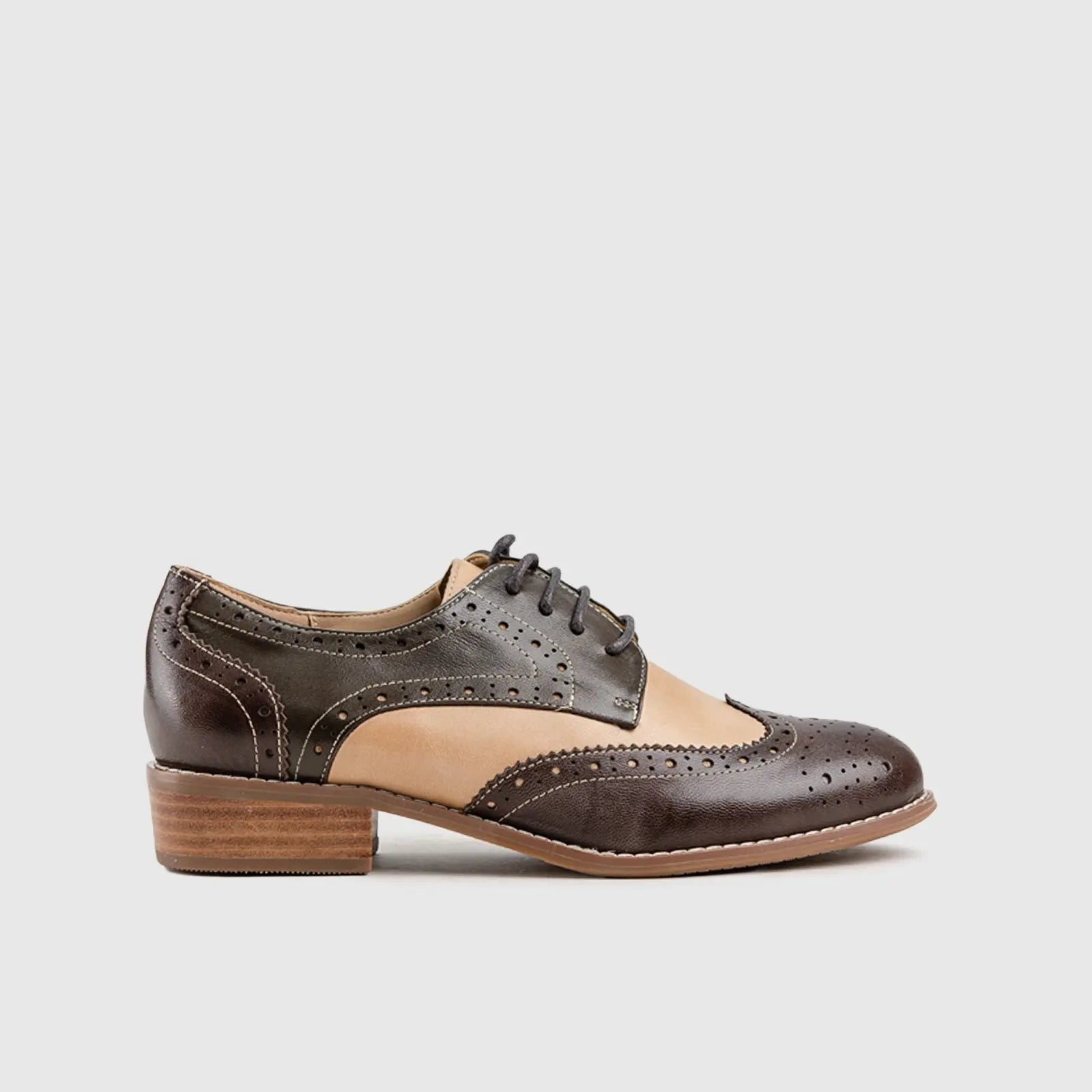 Leather Oxfords Brown HA003 Oxfords | familyshoecentre