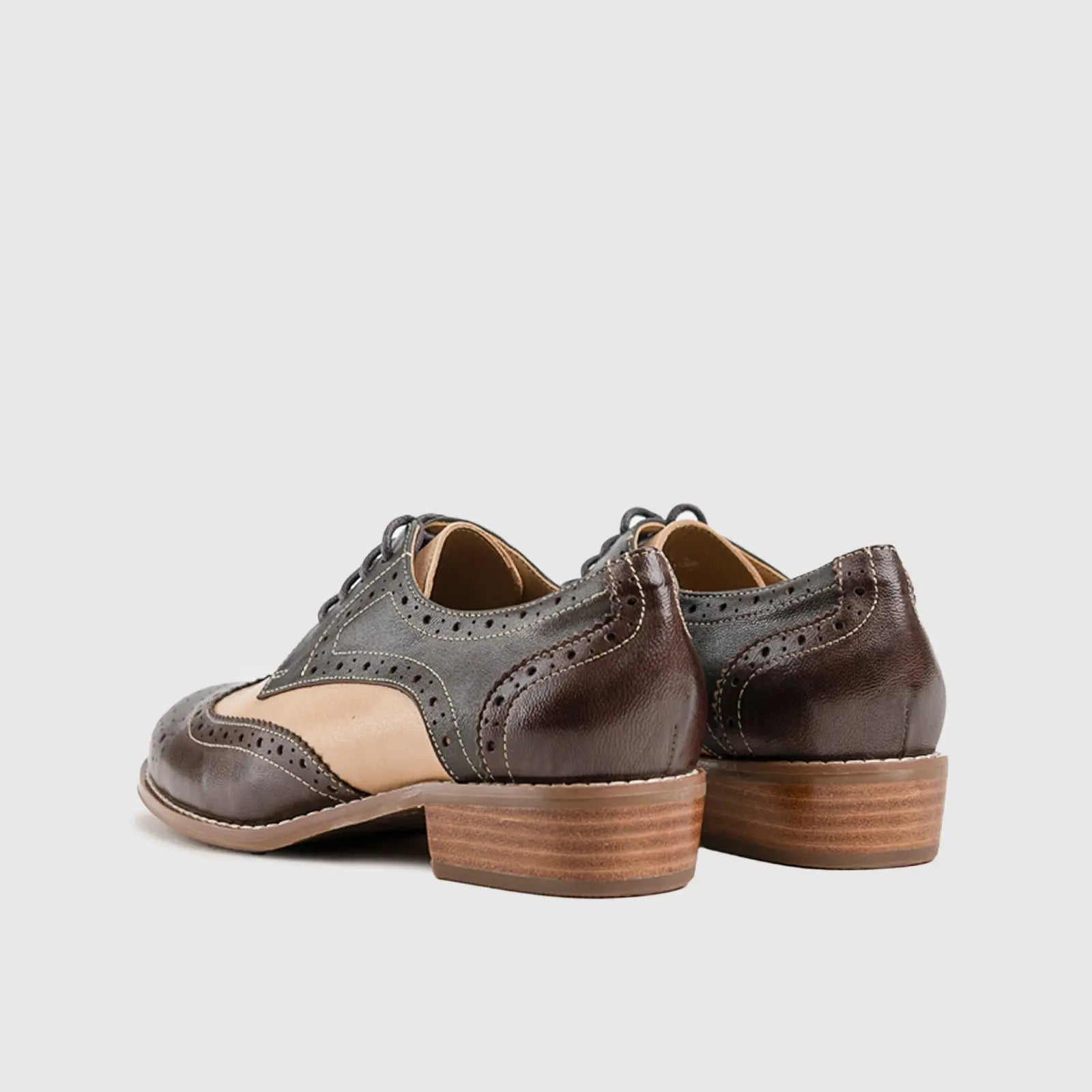 Leather Oxfords Brown HA003 Oxfords | familyshoecentre