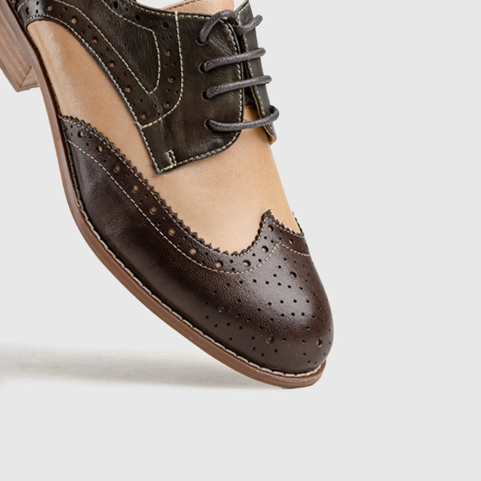 Leather Oxfords Brown HA003 Oxfords | familyshoecentre
