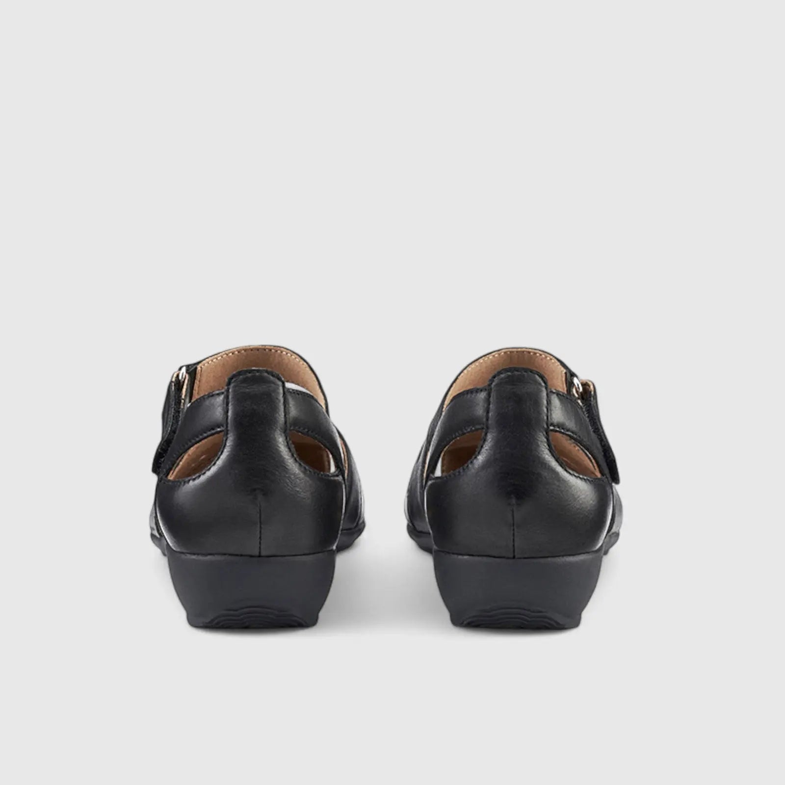 May Comfort Fisherman Leather Shoe Sandal Black Sandals | familyshoecentre