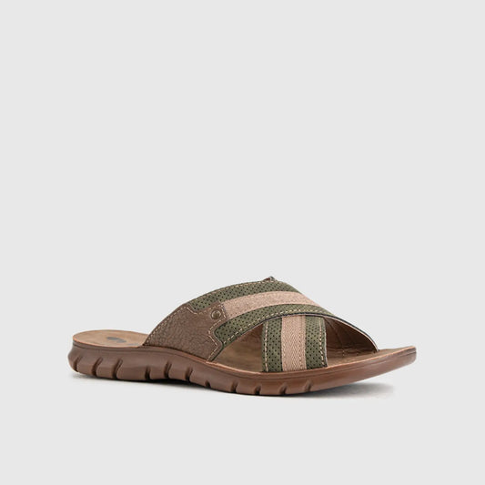 Mens Comfort Sandal FN034 Brown Sandals | familyshoecentre