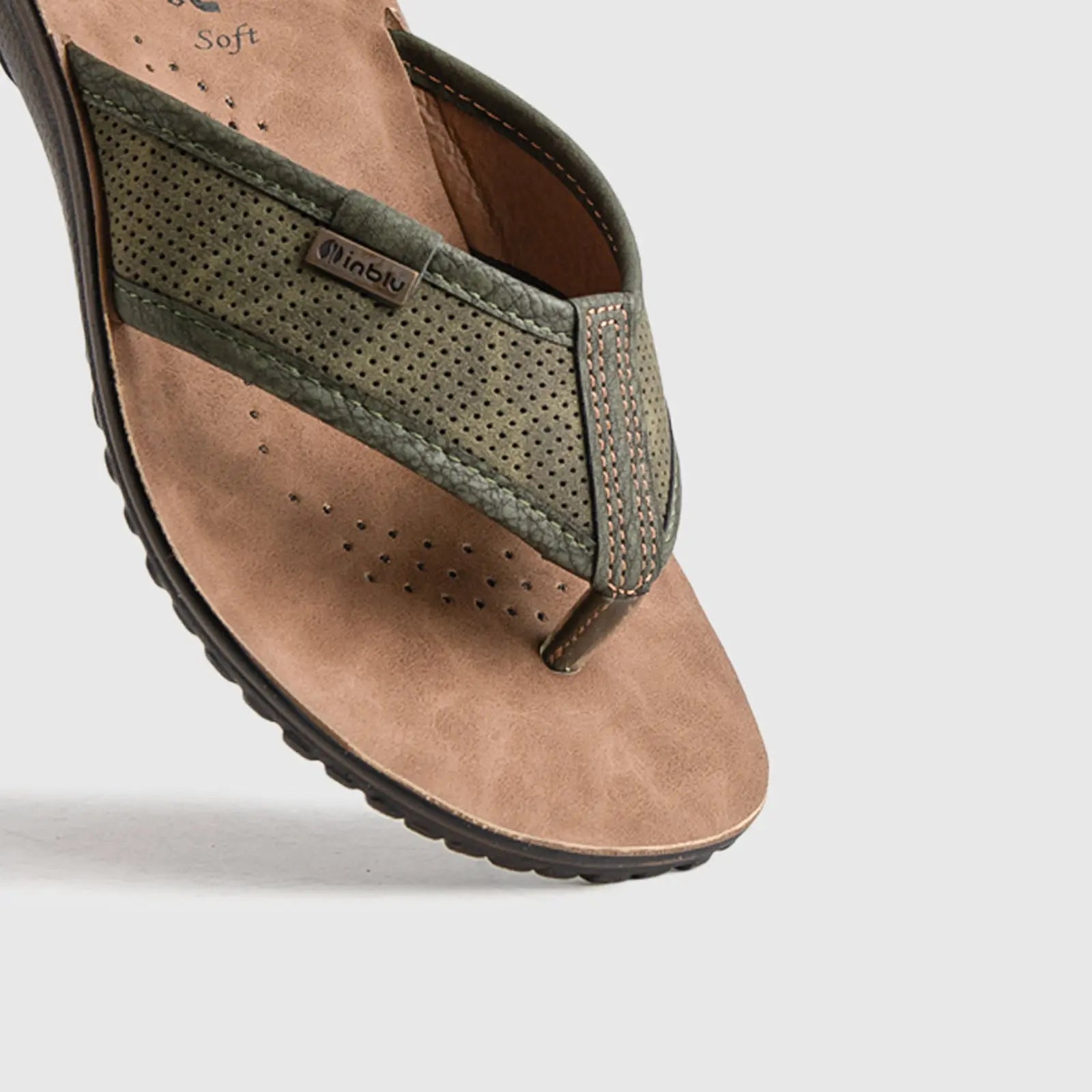 Mens Comfort Sandal FN101 Brown Sandals | familyshoecentre