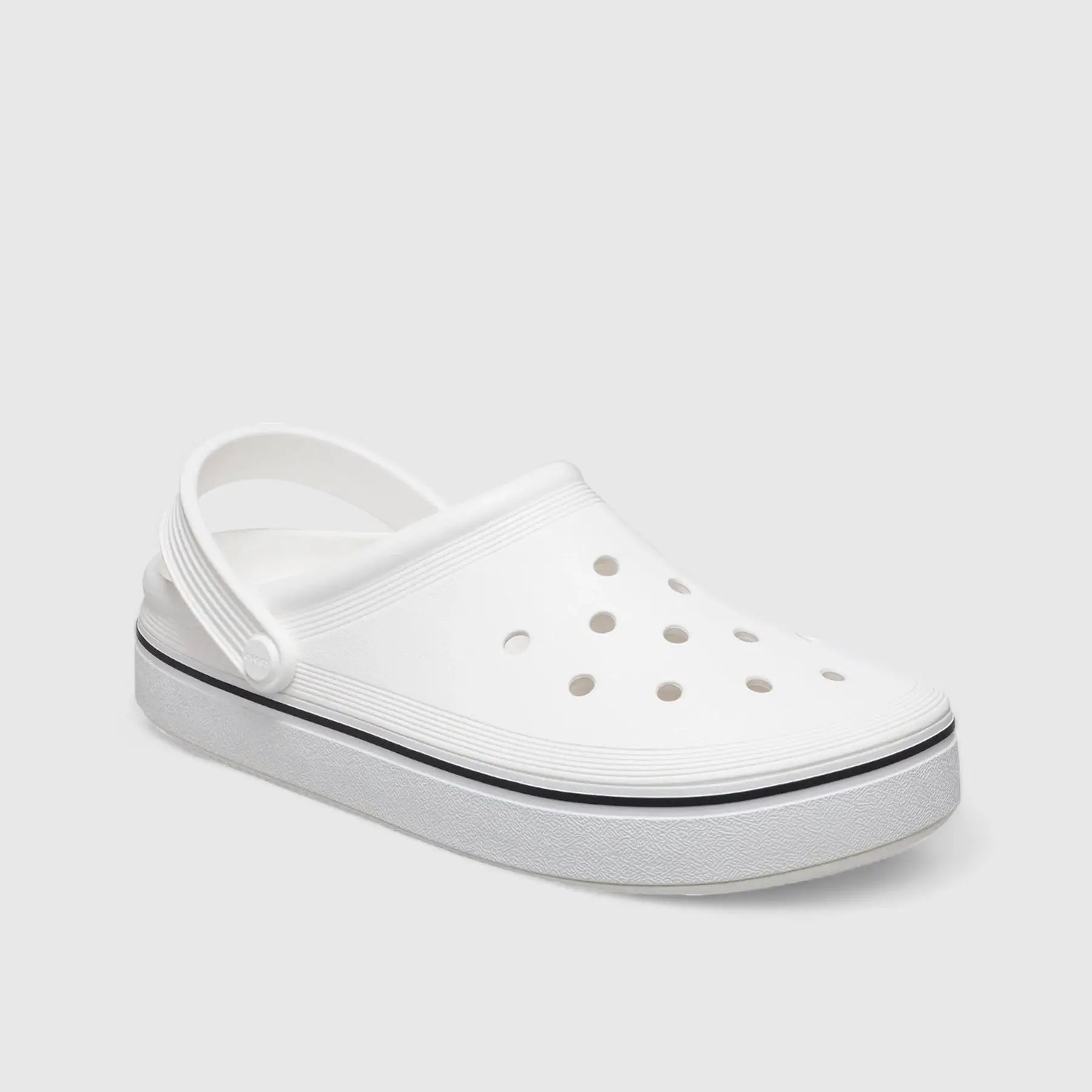 Off Court Clog White 208371 Slides | familyshoecentre