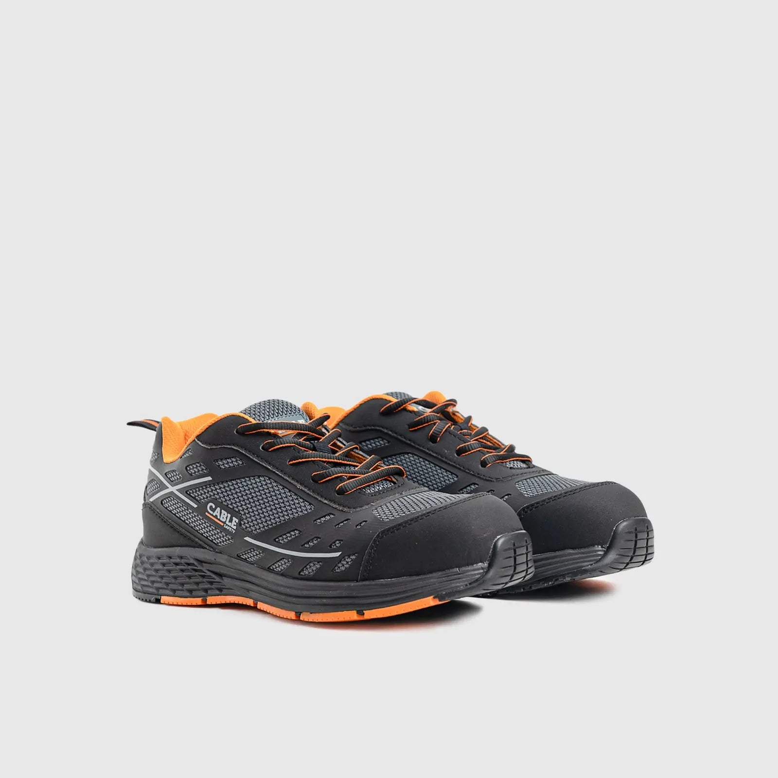 Cable Zircon Safety Shoe Black/Orange Safety | familyshoecentre