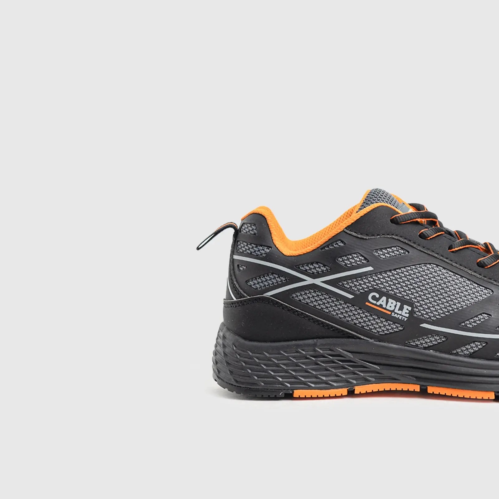 Cable Zircon Safety Shoe Black/Orange Safety | familyshoecentre