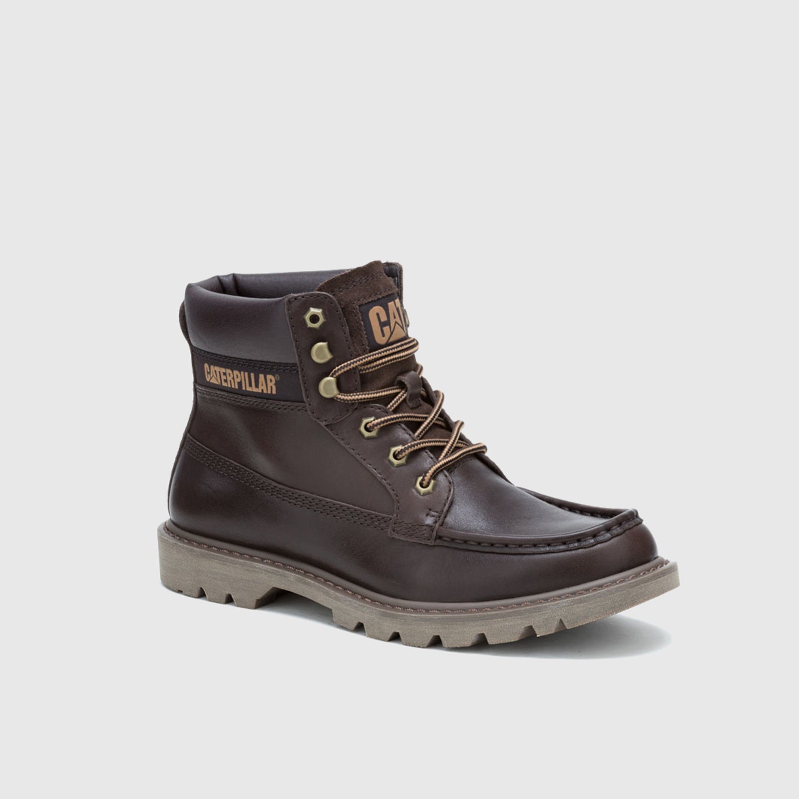 Cat Colorado Moc Toe Dark Brown P726064 CT293 Boots | familyshoecentre
