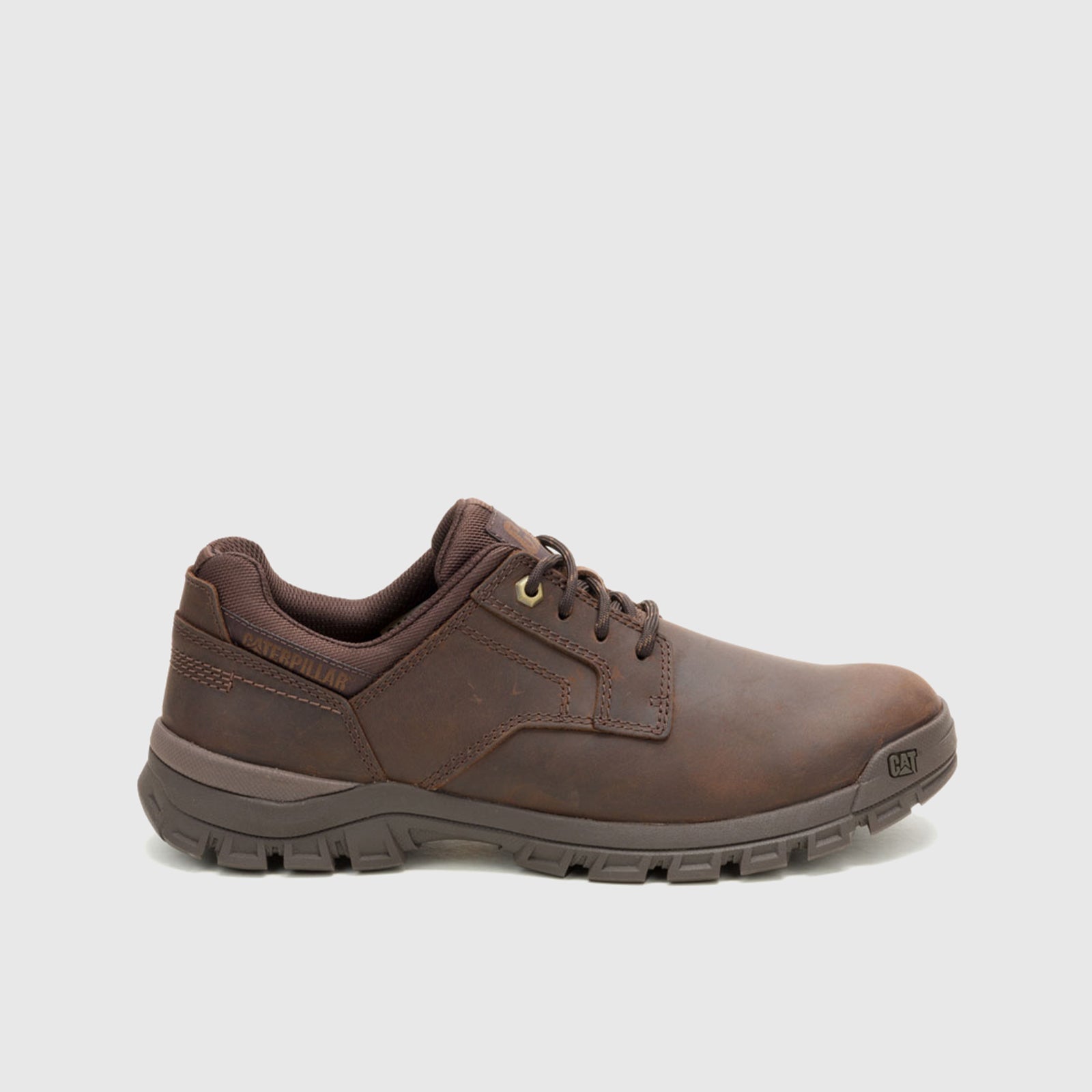 Cat Threshold Lace Low Dark Brown P726446 CT309 Sneakers | familyshoecentre