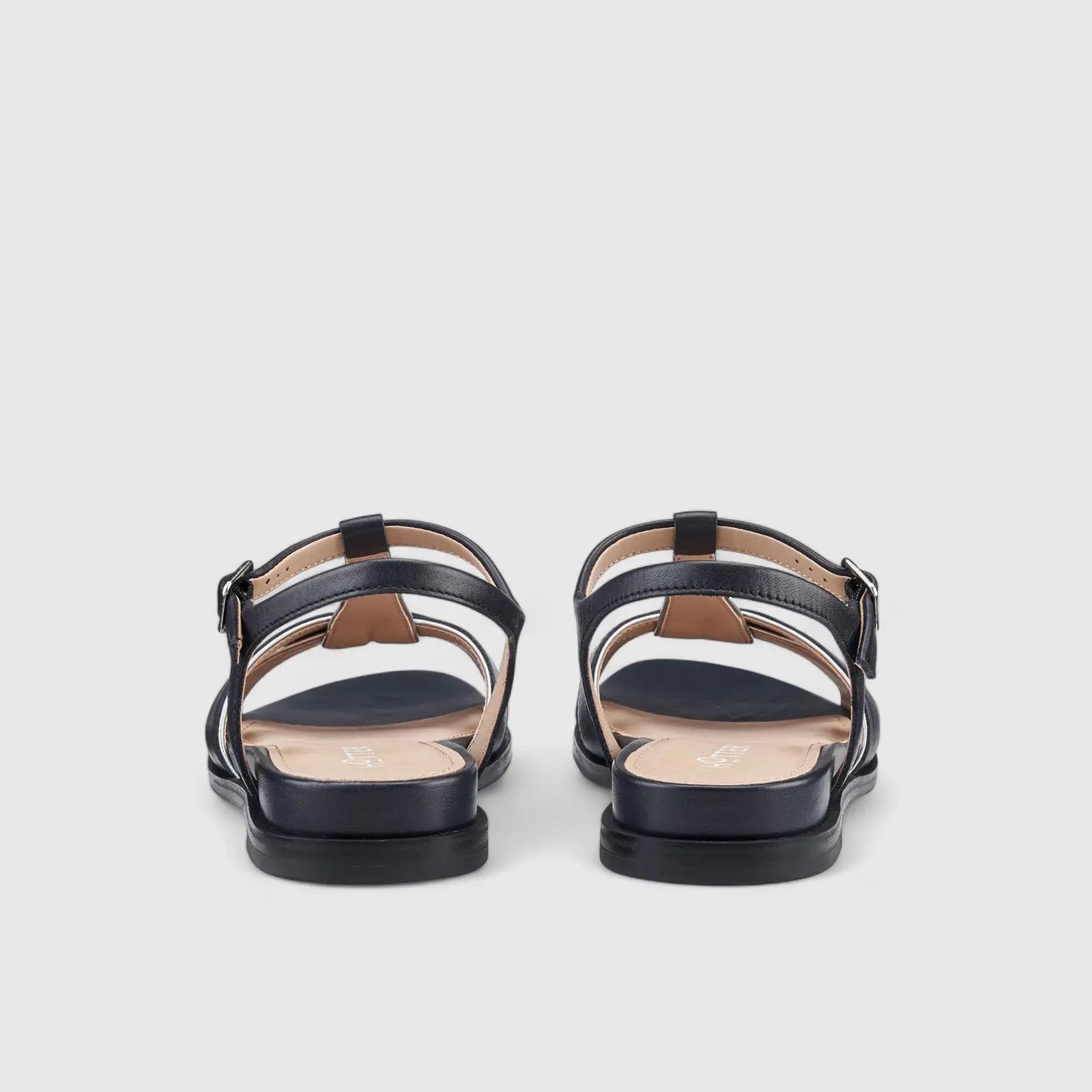 Pienza  Comfort Leather Sandal Navy Sandals | familyshoecentre