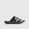 Push In Sandal Black 00672 Sandals | familyshoecentre