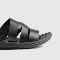 Push In Sandal Black 00672 Sandals | familyshoecentre