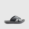 Push In Sandal Black 00673 Sandals | familyshoecentre